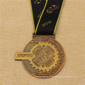 Bespoke Metall Antik Finish Gold Silber Bronze Medaille